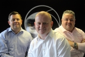 A strengthened Synergy Aviation management team includes Glen Heavens, Tom Wells and Dave Edwards.