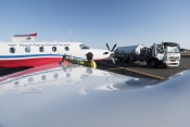 Air BP fuelling a Pilatus PC12 of Royal Flying Doctor Service