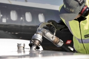 Air BP refuels an operators aircraft. 