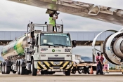 Air BP Tanker fuels A320 at Galeao Airport Rio De Janeiro, Brazil 