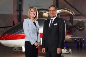 Amanda McMillan, MD of Glasgow Airport and Marwan Khalek CEO GAMA