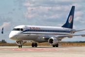 Belavia Belarusian Airlines arrives at Budapest Airport