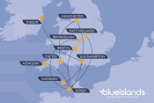 Blue Islands route map