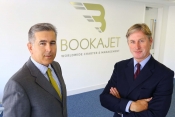 Bookajet Directors Chris Rooney and Jonathan Clements. 