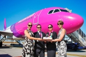 Budapest Airport celebrates Wizz Air's new Budapest -Istanbul to Istanbul route.