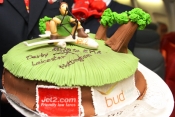 Celebratory cake at BUD for Jet2.com launch to East Midlands