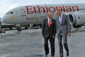 Ethiopian Airlines' Tewolde Gebremariam proud to host President Obama in Addis Ababa.