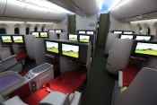 Ethiopian Airways has fitted lie flats in its B787 Dreamliner. 