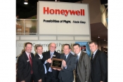 Honeywell presents Flying Colours with dealers plaque