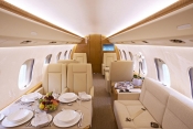 Interior of Global 6000. 