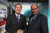 James Zhao- GM Aviation Services Oriental Sky Aviation & Muhammad Sami MD Skyplan. 