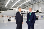 Jonathan Clements and Chris Rooney - Bookajet Directors with latest Gulfstream