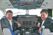 JOTA aviation's MD Andy Green and Blue Sky Aviation's Mike Sessions