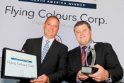 Kevin Kliethermes director of sales, and Sean Gillespie, executive VP,  accepted the award. 