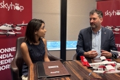 Left to Right: Avani Singh, Founder and CEO of SkyHop Aviation and Eric Lithun, Founder and CEO of N