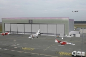 Rendering of completed FAI Hangar 8 